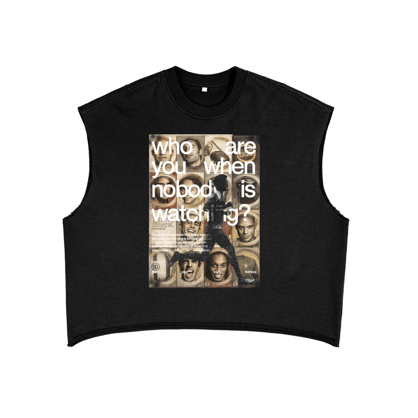 Who are you? Boxy Tank Top